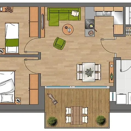 Duenenresort Duenenresort 114 Lejlighed *